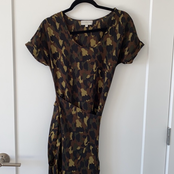 Never Fully Dressed Camouflage Wrap Dress - Picture 2 of 6